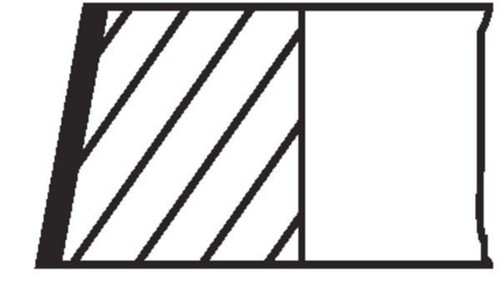 Mahle piston ring set - , for