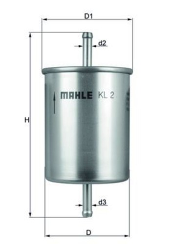 Mahle fuel filter for - fuel, vw