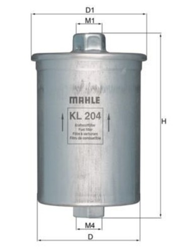 Mahle fuel filter for volvo - fuel,