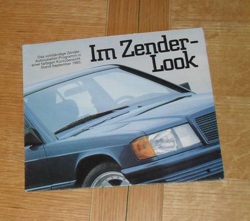 Zender brochure 1985 golf - zender,