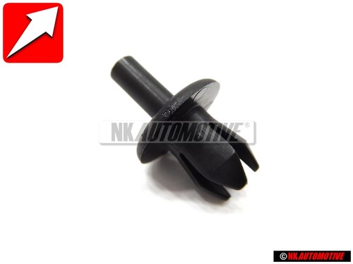 Genuine clip satin black - satin,