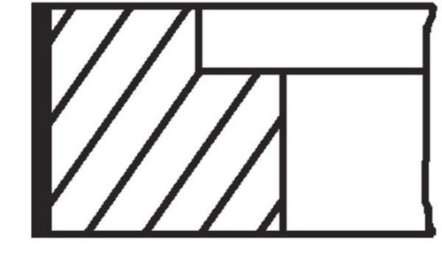 Mahle piston ring set - piston,
